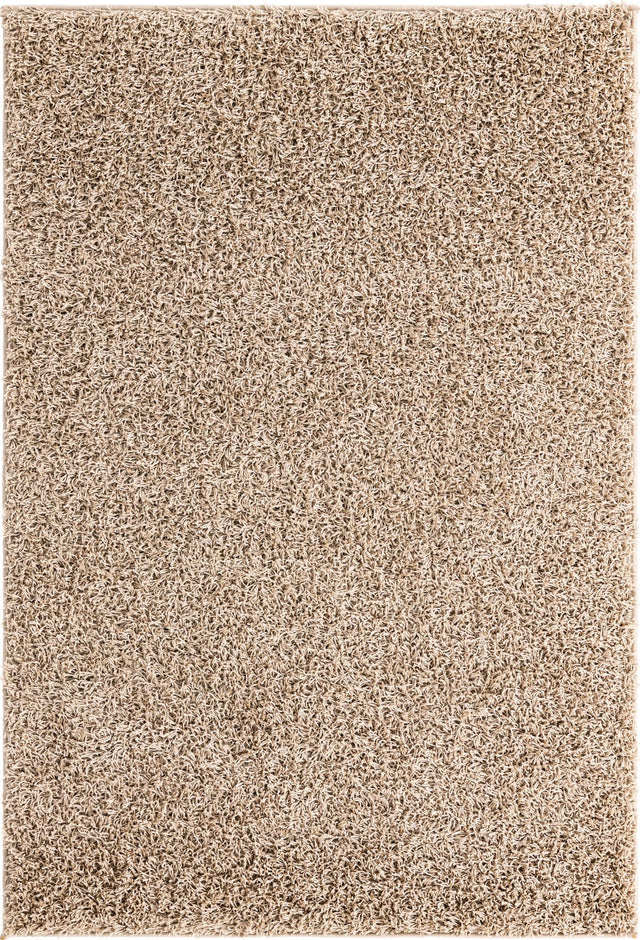 Taupe 4' x 6' Comfort Solid Shag Rectangle Area Rug Thick Soft Touch Fluffy & Plush Shaggy Pile 100% Polypropylene for Living Room, Office, Bedroom for Sale at Rug Engine