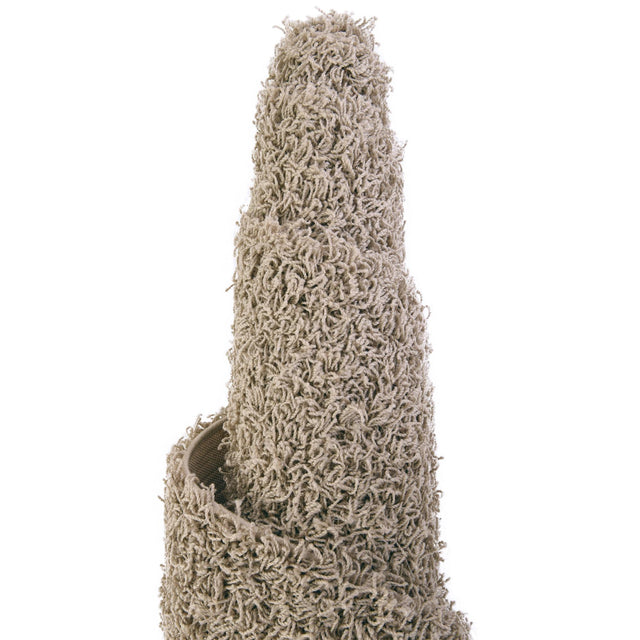 Taupe 7' x 7' Comfort Solid Shag Square Area Rug Thick Soft Touch Fluffy & Plush Shaggy Pile 100% Polypropylene for Living Room, Office, Bedroom for Sale at Rug Engine