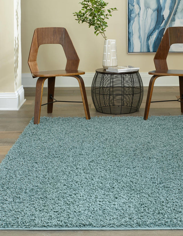 Light Slate Blue 9' 10 x 13' 11 Comfort Solid Shag Rectangle Area Rug Thick Soft Touch Fluffy & Plush Shaggy Pile 100% Polypropylene for Living Room, Office, Bedroom for Sale at Rug Engine