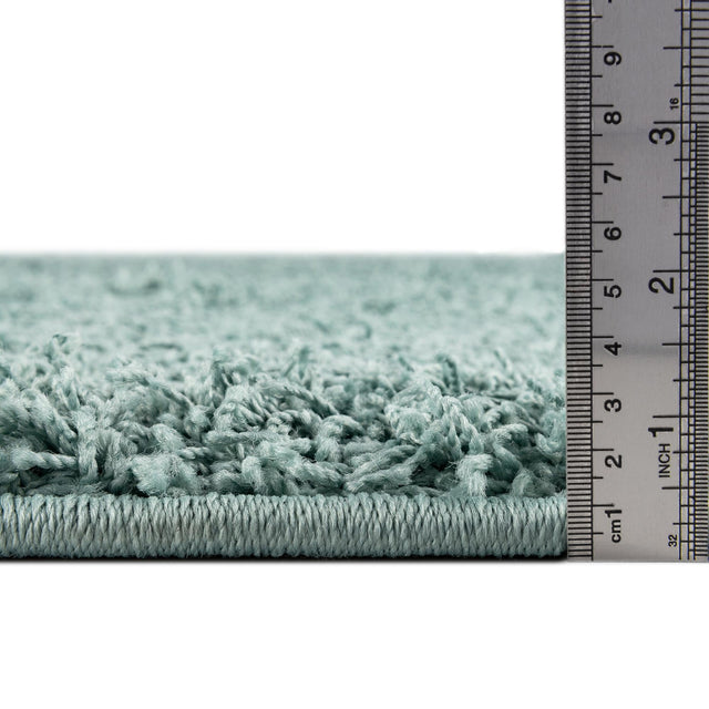 Light Slate Blue 7' x 7' Comfort Solid Shag Square Area Rug Thick Soft Touch Fluffy & Plush Shaggy Pile 100% Polypropylene for Living Room, Office, Bedroom for Sale at Rug Engine
