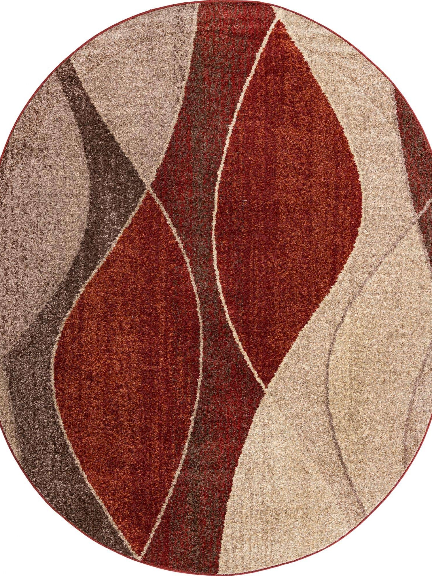 Multicolor 7' 10 x 10' Autumn Oval Area Rug 100% Polypropylene Durable Jute Backing Living Dining Room Bedroom Office Modern Decor Carpet for Sale at Rug Engine