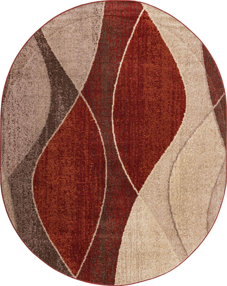 Multicolor 7' 10 x 10' Autumn Oval Area Rug 100% Polypropylene Durable Jute Backing Living Dining Room Bedroom Office Modern Decor Carpet for Sale at Rug Engine