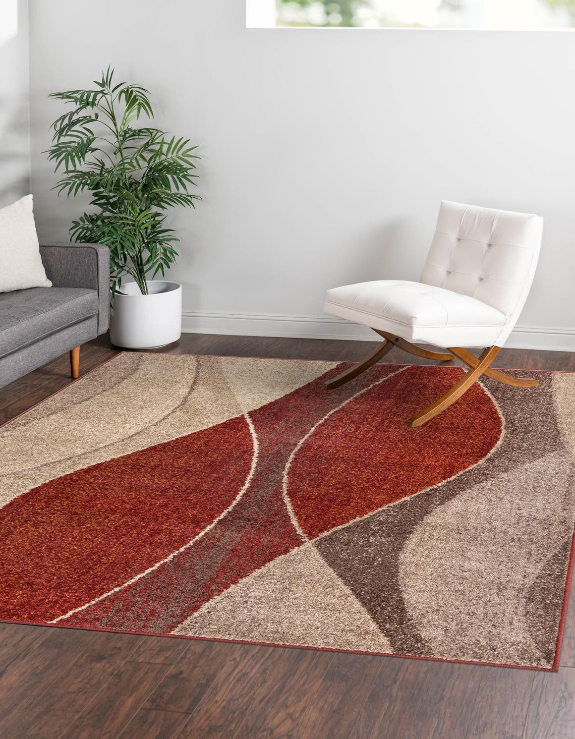 Multicolor 4' 1 x 4' 1 Autumn Square Area Rug 100% Polypropylene Durable Jute Backing Living Dining Room Bedroom Office Modern Decor Carpet for Sale at Rug Engine
