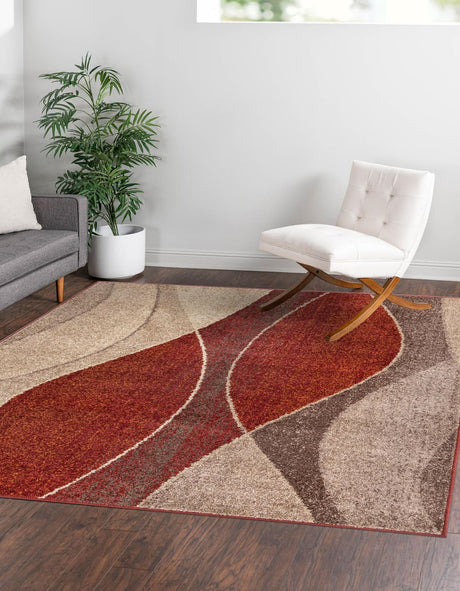 Multicolor 7' 10 x 7' 10 Autumn Square Area Rug 100% Polypropylene Durable Jute Backing Living Dining Room Bedroom Office Modern Decor Carpet for Sale at Rug Engine