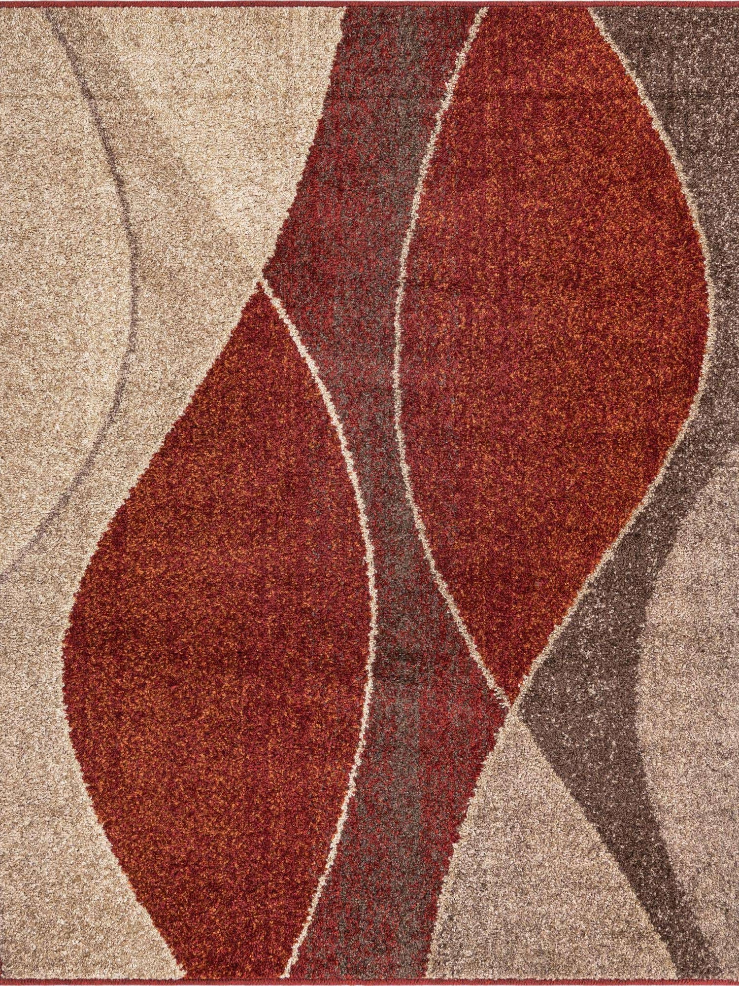 Multicolor 5' 3 x 5' 3 Autumn Square Area Rug 100% Polypropylene Durable Jute Backing Living Dining Room Bedroom Office Modern Decor Carpet for Sale at Rug Engine
