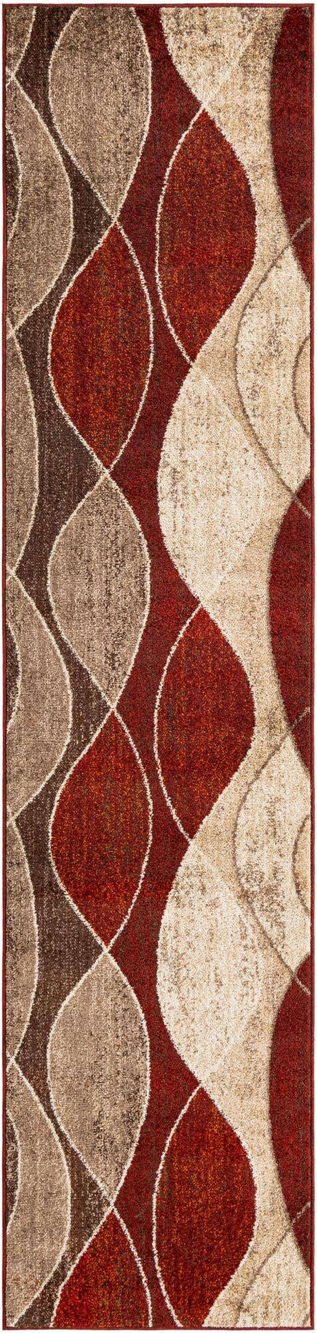 Multicolor 2' 7 x 12' Autumn Runner Area Rug 100% Polypropylene Durable Jute Backing Living Dining Room Bedroom Office Modern Decor Carpet for Sale at Rug Engine