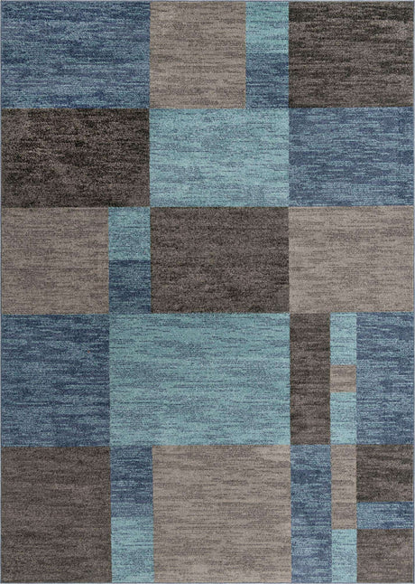 Blue Gray 10' x 14' 1 Autumn Rectangle Area Rug 100% Polypropylene Durable Jute Backing Living Dining Room Bedroom Office Modern Decor Carpet for Sale at Rug Engine