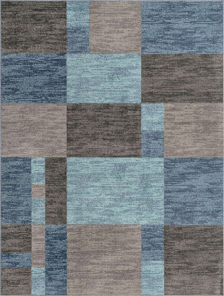 Blue Gray 10' x 13' 1 Autumn Rectangle Area Rug 100% Polypropylene Durable Jute Backing Living Dining Room Bedroom Office Modern Decor Carpet for Sale at Rug Engine