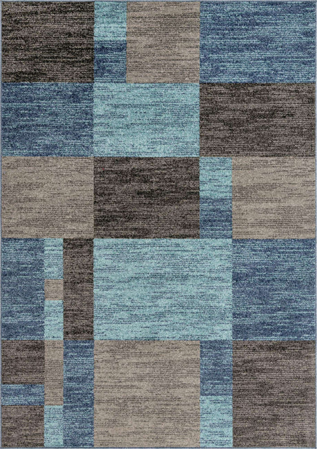 Blue Gray 7' 1 x 10' Autumn Rectangle Area Rug 100% Polypropylene Durable Jute Backing Living Dining Room Bedroom Office Modern Decor Carpet for Sale at Rug Engine