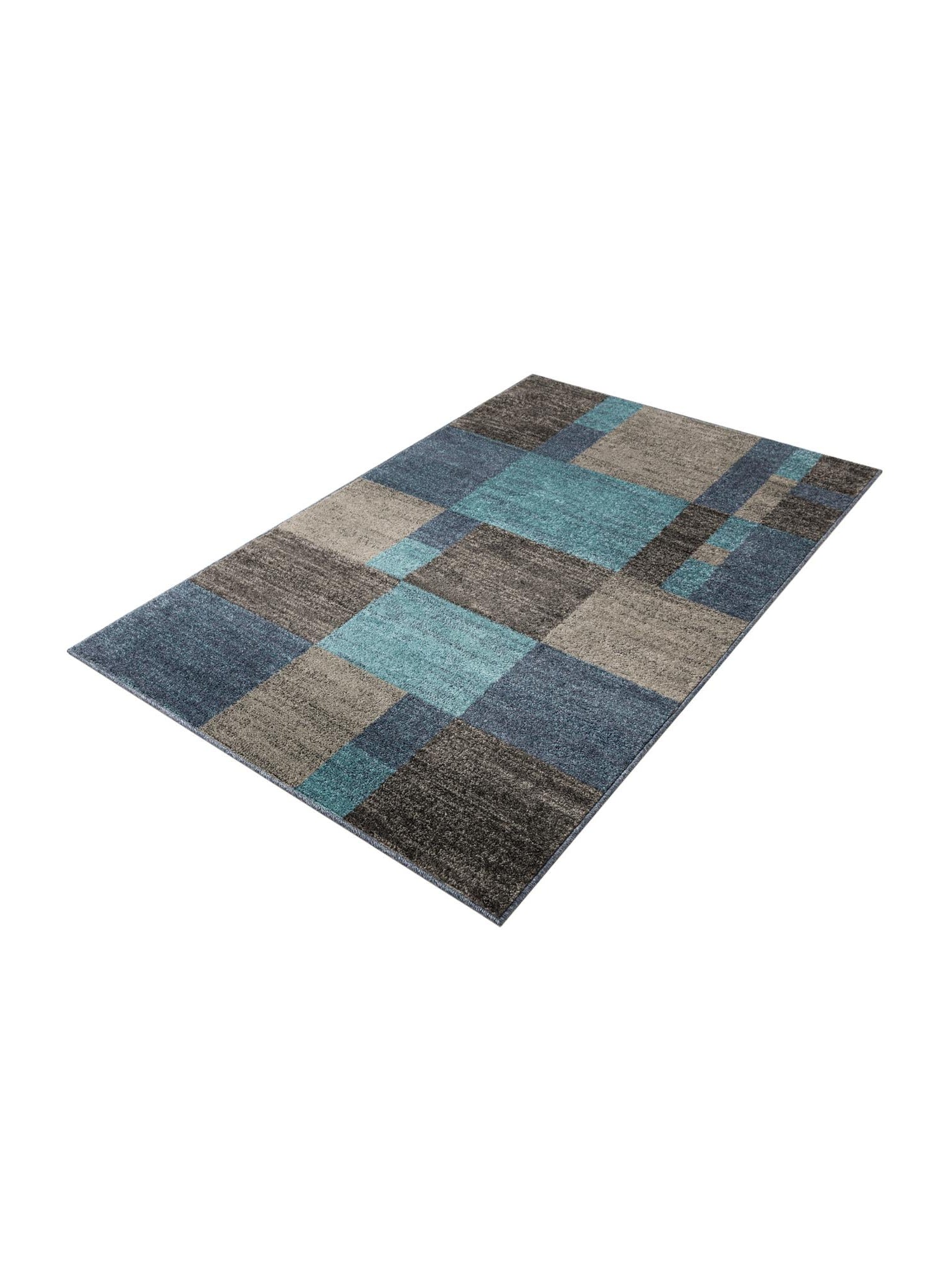 Blue Gray 4' 1 x 6' 1 Autumn Rectangle Area Rug 100% Polypropylene Durable Jute Backing Living Dining Room Bedroom Office Modern Decor Carpet for Sale at Rug Engine