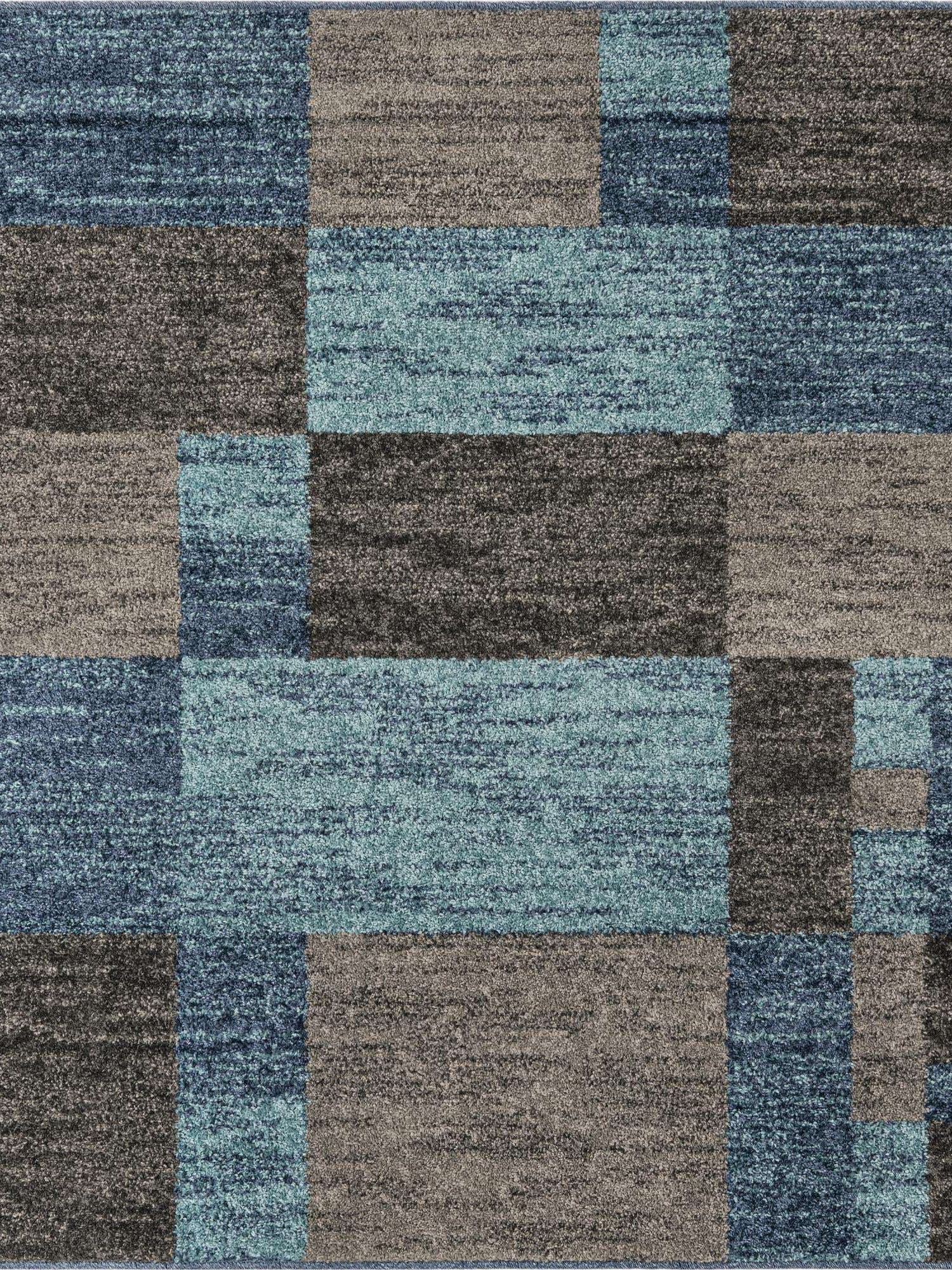 Blue Gray 5' 3 x 5' 3 Autumn Square Area Rug 100% Polypropylene Durable Jute Backing Living Dining Room Bedroom Office Modern Decor Carpet for Sale at Rug Engine