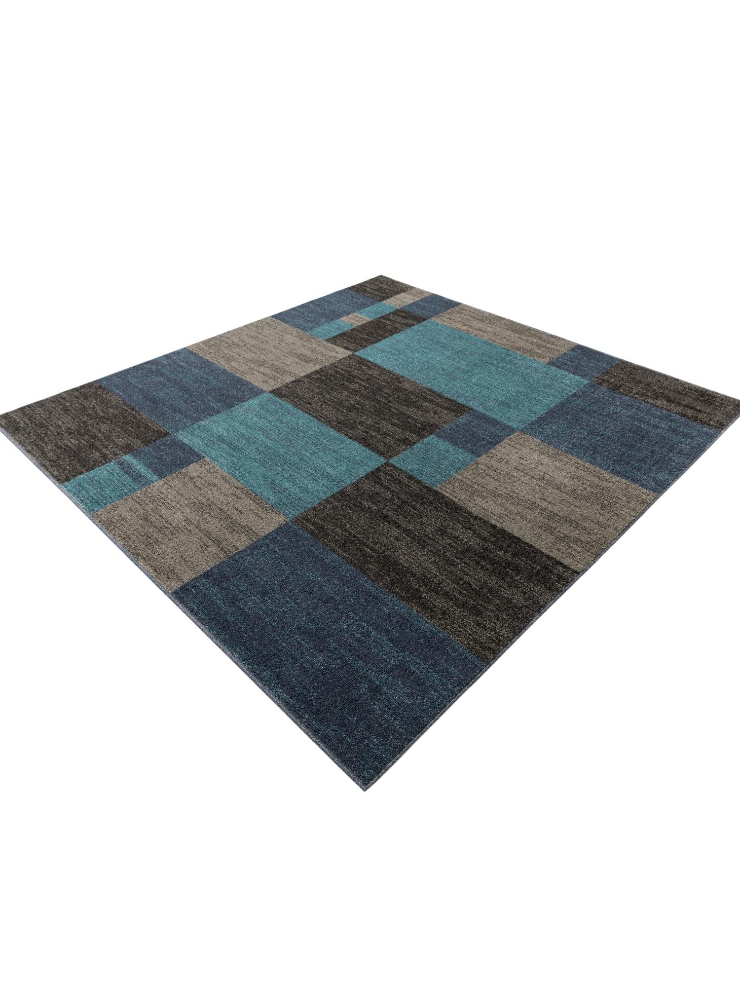 Blue Gray 7' 10 x 7' 10 Autumn Square Area Rug 100% Polypropylene Durable Jute Backing Living Dining Room Bedroom Office Modern Decor Carpet for Sale at Rug Engine