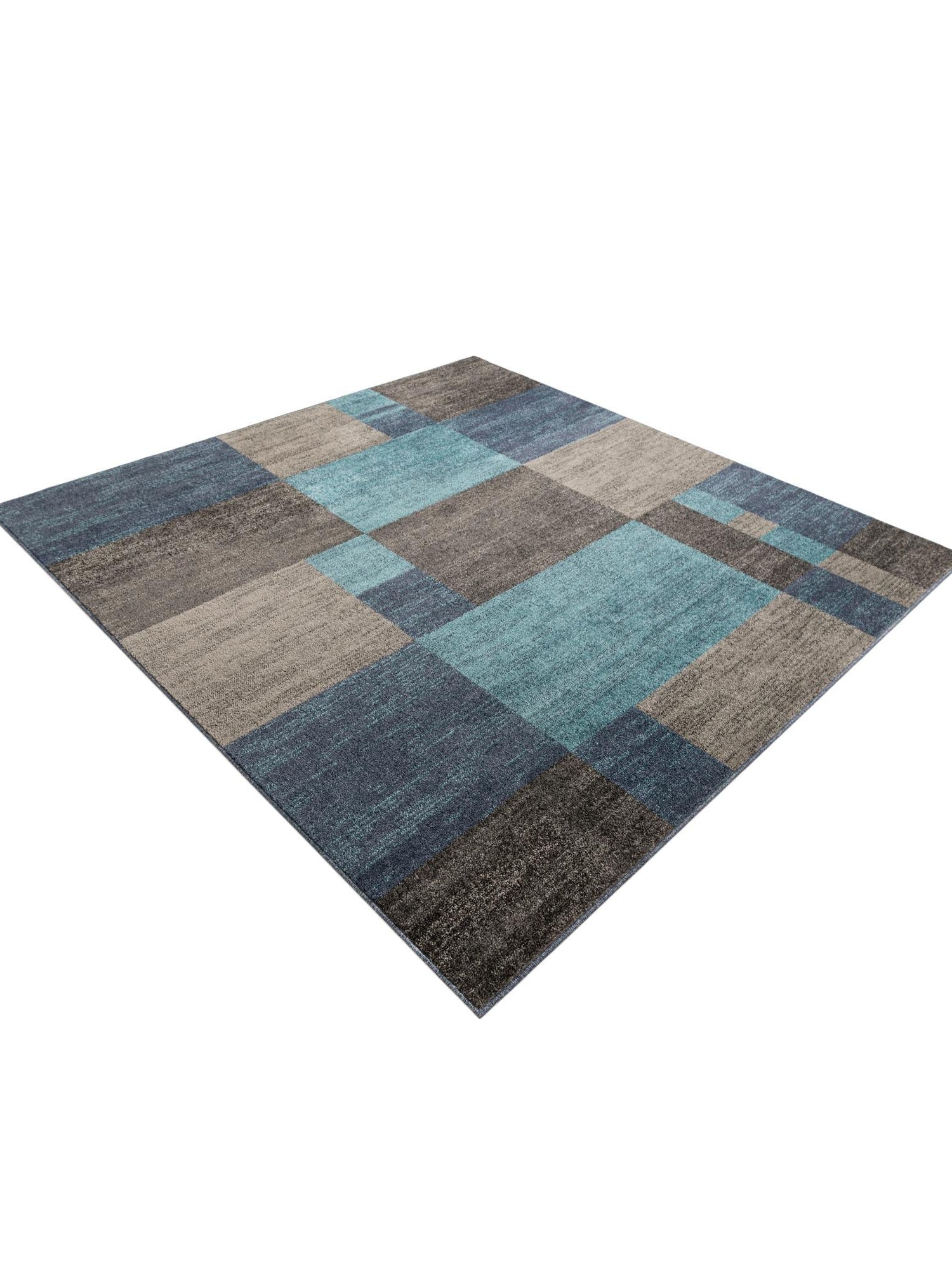 Blue Gray 7' 10 x 7' 10 Autumn Square Area Rug 100% Polypropylene Durable Jute Backing Living Dining Room Bedroom Office Modern Decor Carpet for Sale at Rug Engine