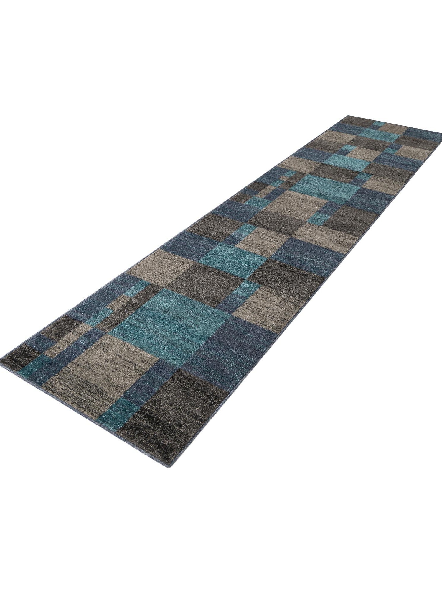 Blue Gray 2' 7 x 12' Autumn Runner Area Rug 100% Polypropylene Durable Jute Backing Living Dining Room Bedroom Office Modern Decor Carpet for Sale at Rug Engine