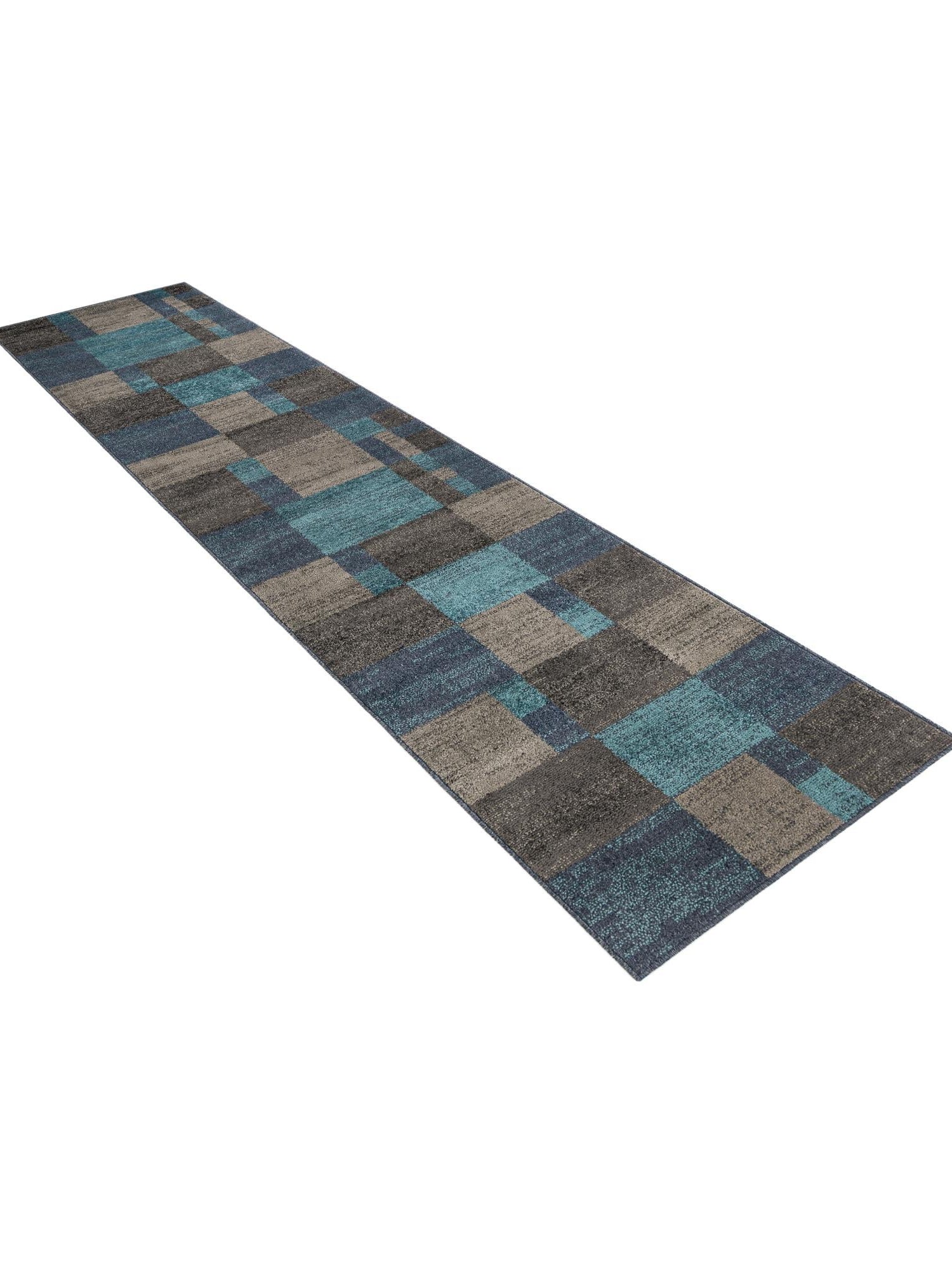 Blue Gray 2' 7 x 12' Autumn Runner Area Rug 100% Polypropylene Durable Jute Backing Living Dining Room Bedroom Office Modern Decor Carpet for Sale at Rug Engine