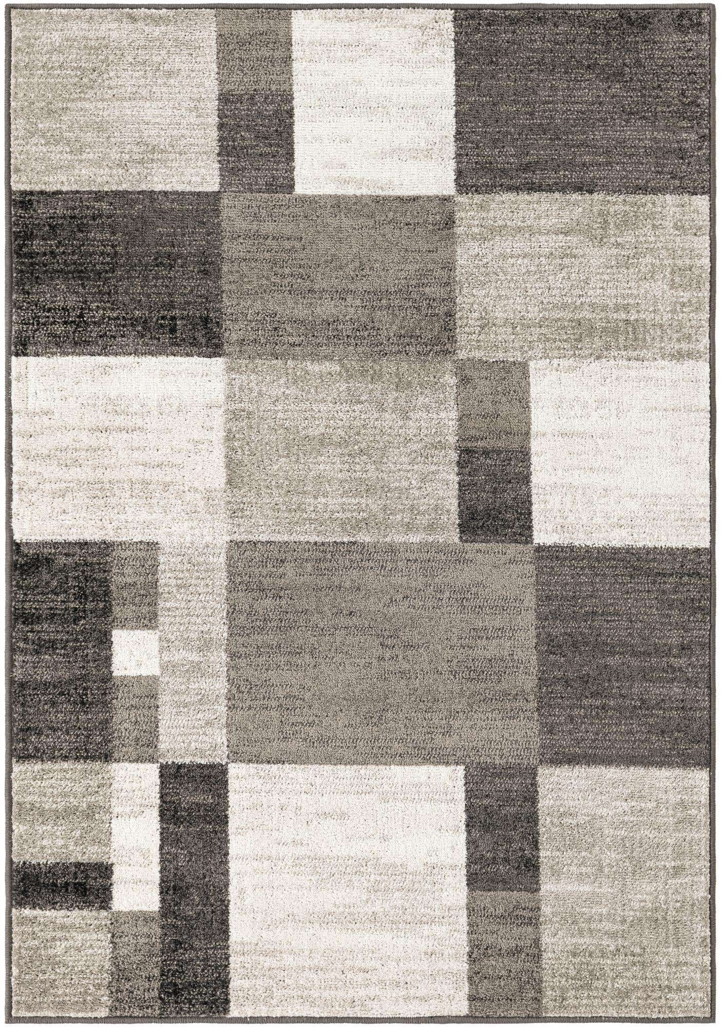 Gray 4' 1 x 6' 1 Autumn Rectangle Area Rug 100% Polypropylene Durable Jute Backing Living Dining Room Bedroom Office Modern Decor Carpet for Sale at Rug Engine