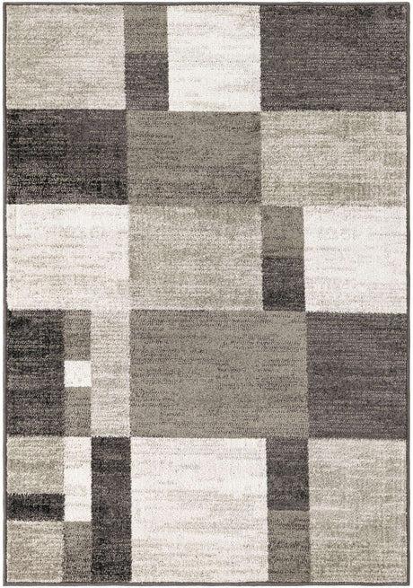 Gray 4' 1 x 6' 1 Autumn Rectangle Area Rug 100% Polypropylene Durable Jute Backing Living Dining Room Bedroom Office Modern Decor Carpet for Sale at Rug Engine