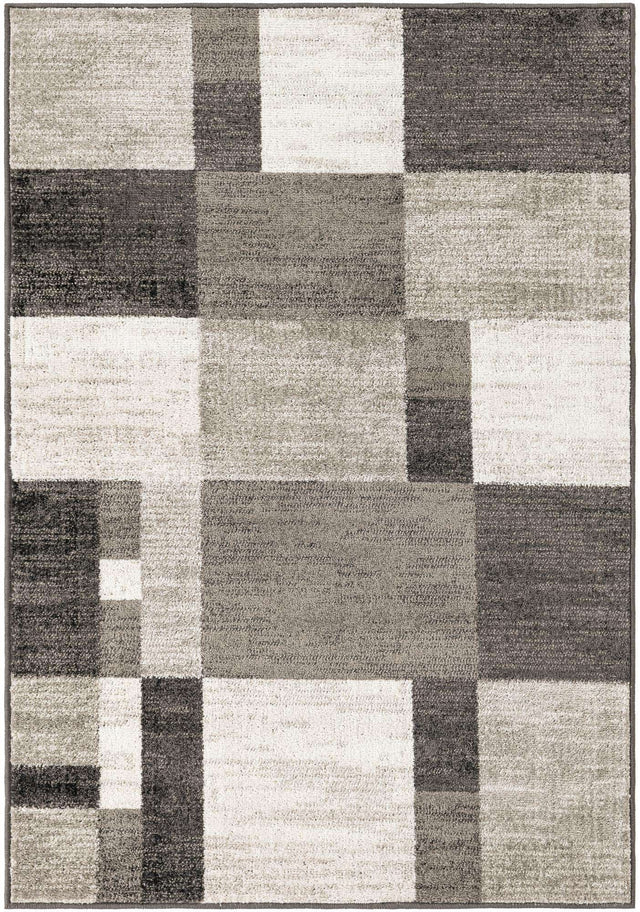 Gray 4' 1 x 6' 1 Autumn Rectangle Area Rug 100% Polypropylene Durable Jute Backing Living Dining Room Bedroom Office Modern Decor Carpet for Sale at Rug Engine