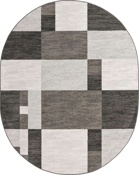Gray 7' 10 x 10' Autumn Oval Area Rug 100% Polypropylene Durable Jute Backing Living Dining Room Bedroom Office Modern Decor Carpet for Sale at Rug Engine