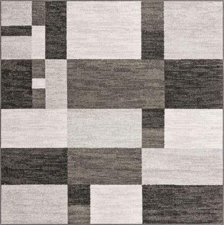 Gray 7' 10 x 7' 10 Autumn Square Area Rug 100% Polypropylene Durable Jute Backing Living Dining Room Bedroom Office Modern Decor Carpet for Sale at Rug Engine