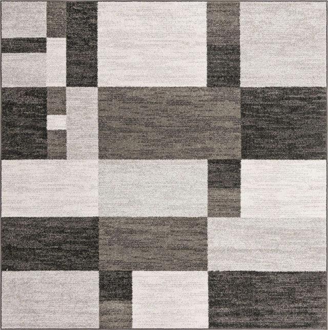 Gray 7' 10 x 7' 10 Autumn Square Area Rug 100% Polypropylene Durable Jute Backing Living Dining Room Bedroom Office Modern Decor Carpet for Sale at Rug Engine