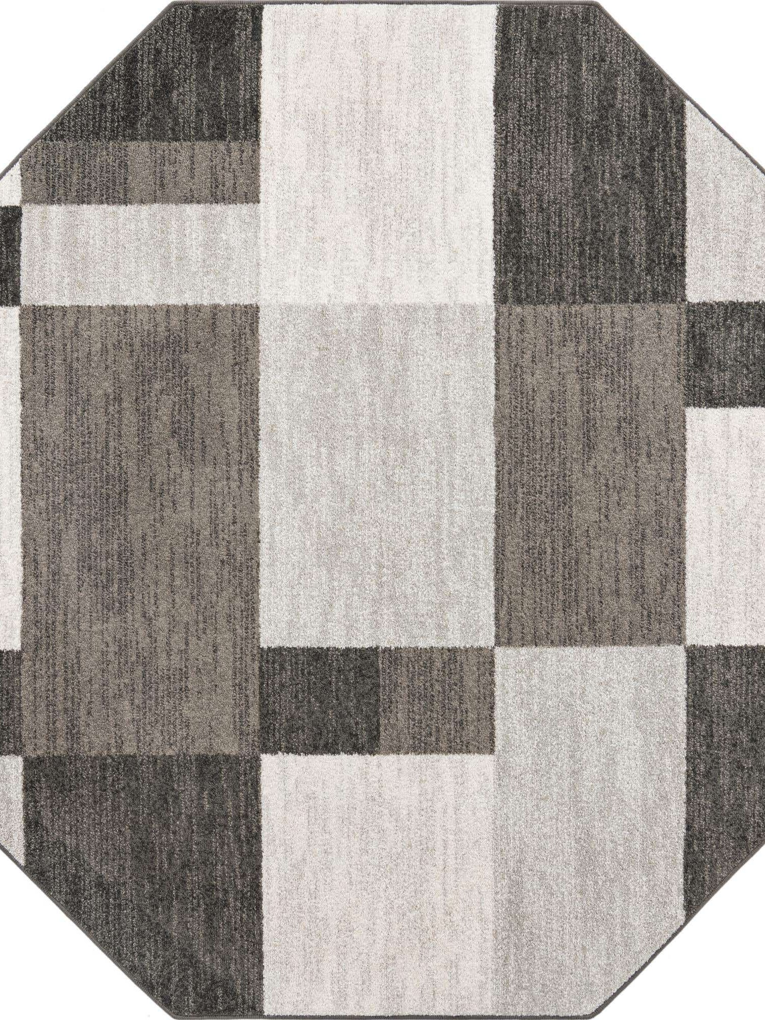 Gray 7' 10 x 7' 10 Autumn Octagon Area Rug 100% Polypropylene Durable Jute Backing Living Dining Room Bedroom Office Modern Decor Carpet for Sale at Rug Engine