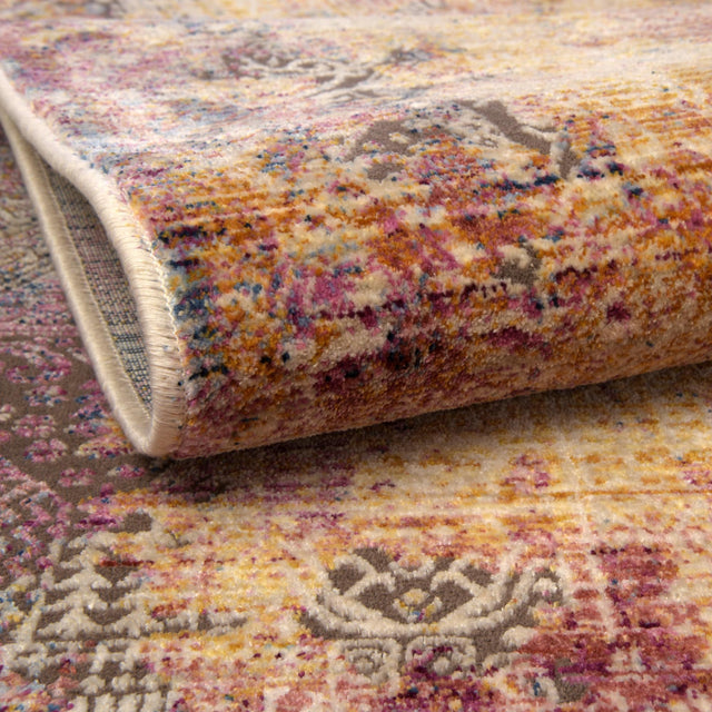 Multicolor 7' 10 x 7' 10 Deepa Octagon Area Rug 100% Polyester Colorful Modern Contemporary Carpet for Home Decorating Living, Dining, Office & Bedrooms for Sale at Rug Engine