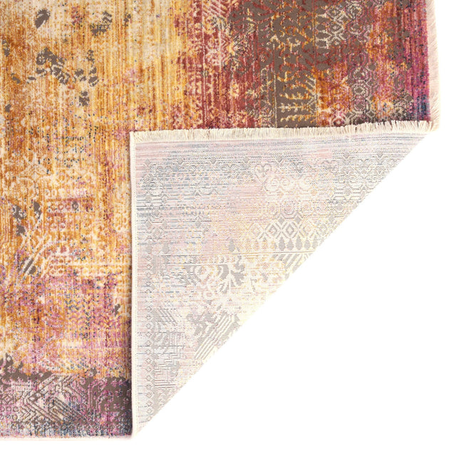 Multicolor 7' 10 x 7' 10 Deepa Octagon Area Rug 100% Polyester Colorful Modern Contemporary Carpet for Home Decorating Living, Dining, Office & Bedrooms for Sale at Rug Engine