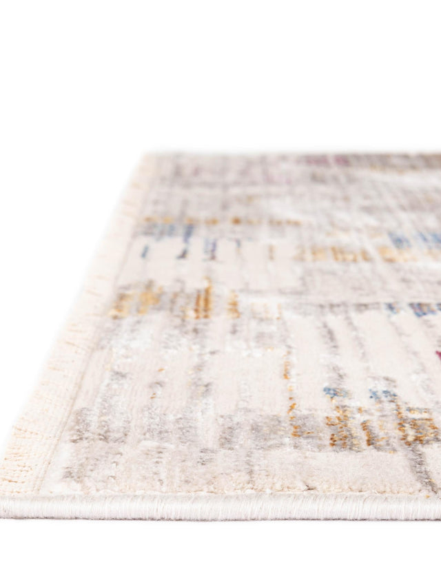 Ivory 10' x 13' 8 Deepa Rectangle Area Rug 100% Polyester Colorful Modern Contemporary Carpet for Home Decorating Living, Dining, Office & Bedrooms for Sale at Rug Engine