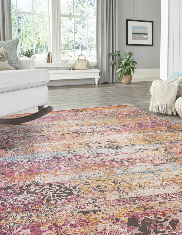 Multicolor 10' x 13' 8 Deepa Rectangle Area Rug 100% Polyester Colorful Modern Contemporary Carpet for Home Decorating Living, Dining, Office & Bedrooms for Sale at Rug Engine