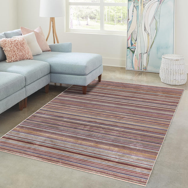 Multicolor 6' x 8' 9 Deepa Rectangle Area Rug 100% Polyester Colorful Modern Contemporary Carpet for Home Decorating Living, Dining, Office & Bedrooms for Sale at Rug Engine