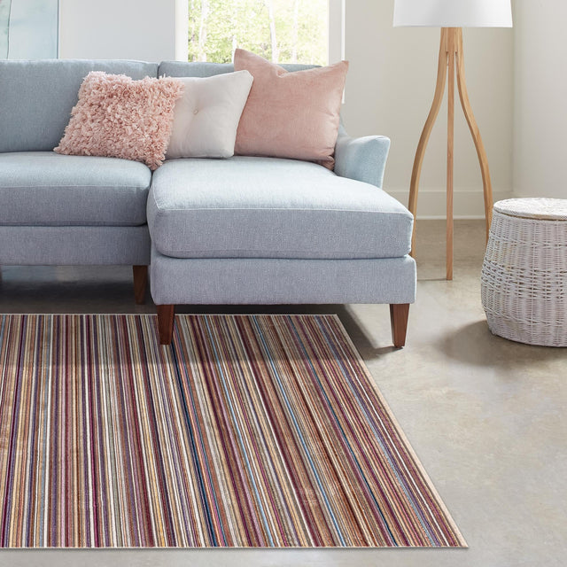 Multicolor 4' x 5' 10 Deepa Rectangle Area Rug 100% Polyester Colorful Modern Contemporary Carpet for Home Decorating Living, Dining, Office & Bedrooms for Sale at Rug Engine