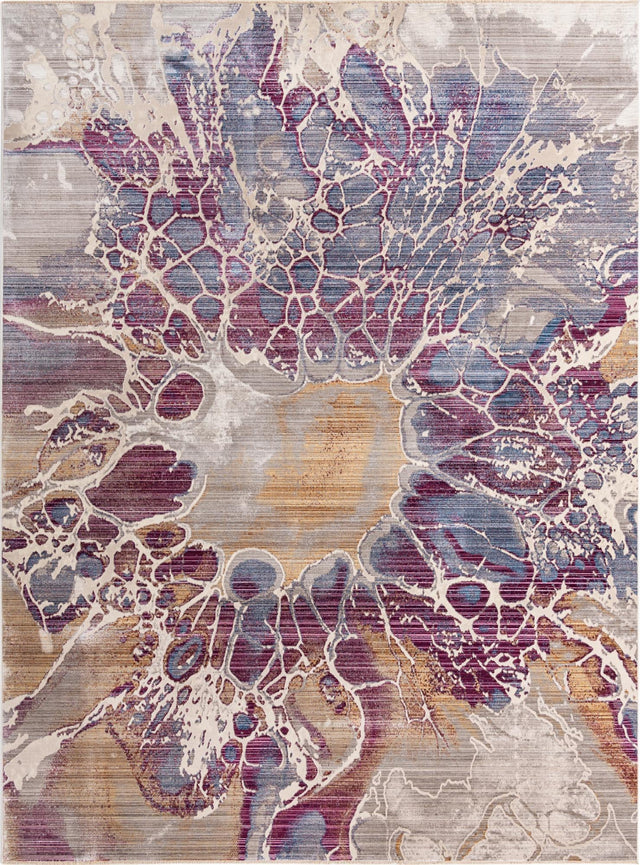 Multicolor 10' x 13' 8 Deepa Rectangle Area Rug 100% Polyester Colorful Modern Contemporary Carpet for Home Decorating Living, Dining, Office & Bedrooms for Sale at Rug Engine