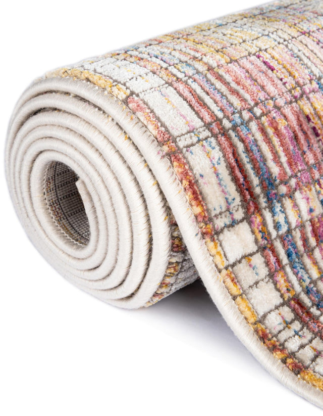 Multicolor 9' x 11' 7 Deepa Rectangle Area Rug 100% Polyester Colorful Modern Contemporary Carpet for Home Decorating Living, Dining, Office & Bedrooms for Sale at Rug Engine