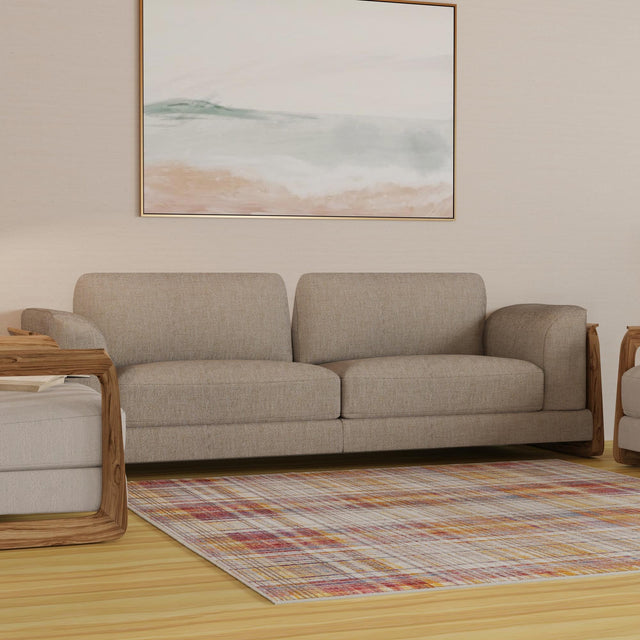 Multicolor 7' 10 x 7' 10 Deepa Square Area Rug 100% Polyester Colorful Modern Contemporary Carpet for Home Decorating Living, Dining, Office & Bedrooms for Sale at Rug Engine