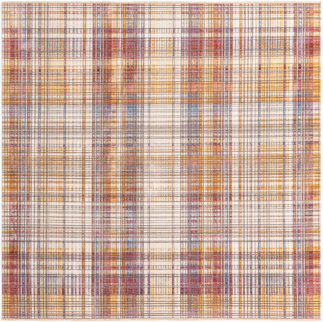 Multicolor 7' 10 x 7' 10 Deepa Square Area Rug 100% Polyester Colorful Modern Contemporary Carpet for Home Decorating Living, Dining, Office & Bedrooms for Sale at Rug Engine