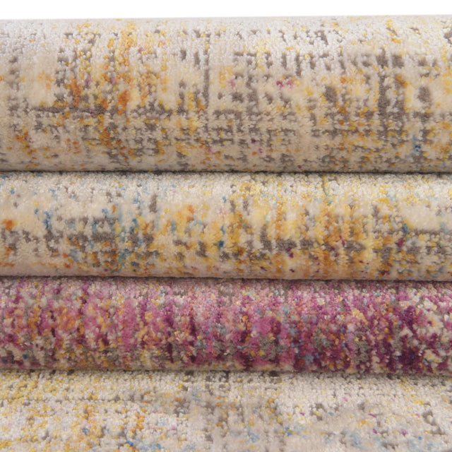 Multicolor 7' 10 x 9' 8 Deepa Rectangle Area Rug 100% Polyester Colorful Modern Contemporary Carpet for Home Decorating Living, Dining, Office & Bedrooms for Sale at Rug Engine