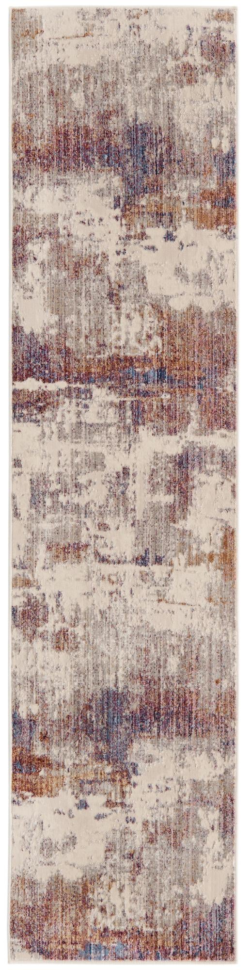Multicolor 2' x 8' Deepa Runner Area Rug 100% Polyester Colorful Modern Contemporary Carpet for Home Decorating Living, Dining, Office & Bedrooms for Sale at Rug Engine