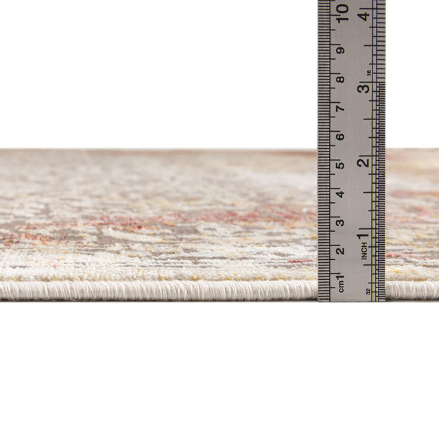 Gray 2' 6 x 12' Deepa Runner Area Rug 100% Polyester Colorful Modern Contemporary Carpet for Home Decorating Living, Dining, Office & Bedrooms for Sale at Rug Engine