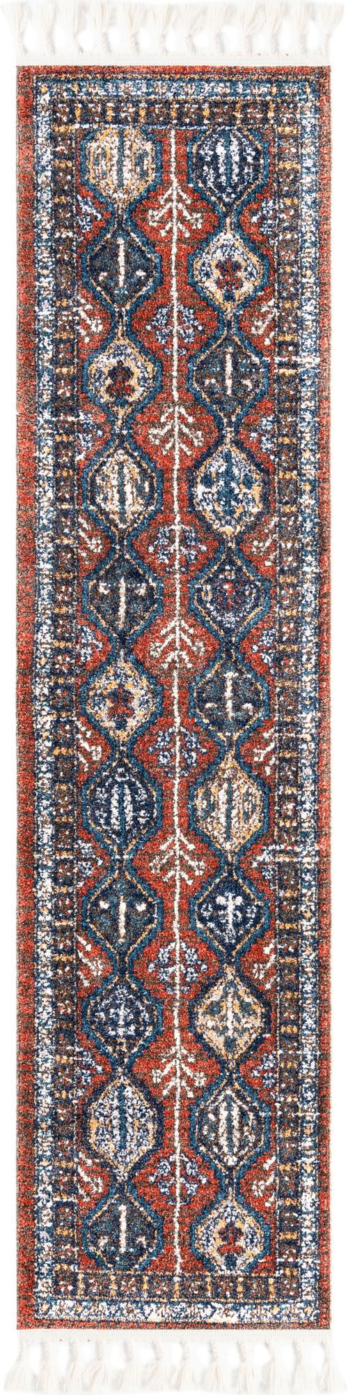 Rust Red 2' x 8' Aramis Runner Area Rug Polypropylene With Cotton Backing Easy Clean Living Room Bedroom Dining Office Carpet for Sale at Rug Engine