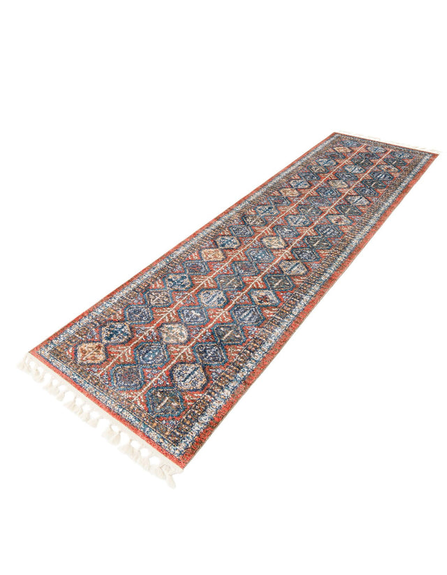 Rust Red 2' 7 x 13' Aramis Runner Area Rug Polypropylene With Cotton Backing Easy Clean Living Room Bedroom Dining Office Carpet for Sale at Rug Engine