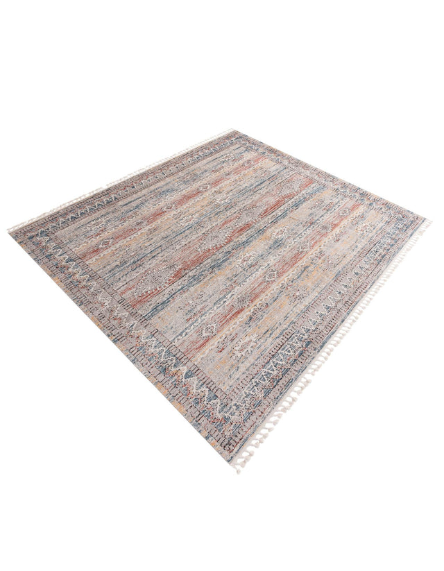 Multicolor 12' x 12' Aramis Square Area Rug Polypropylene With Cotton Backing Easy Clean Living Room Bedroom Dining Office Carpet for Sale at Rug Engine