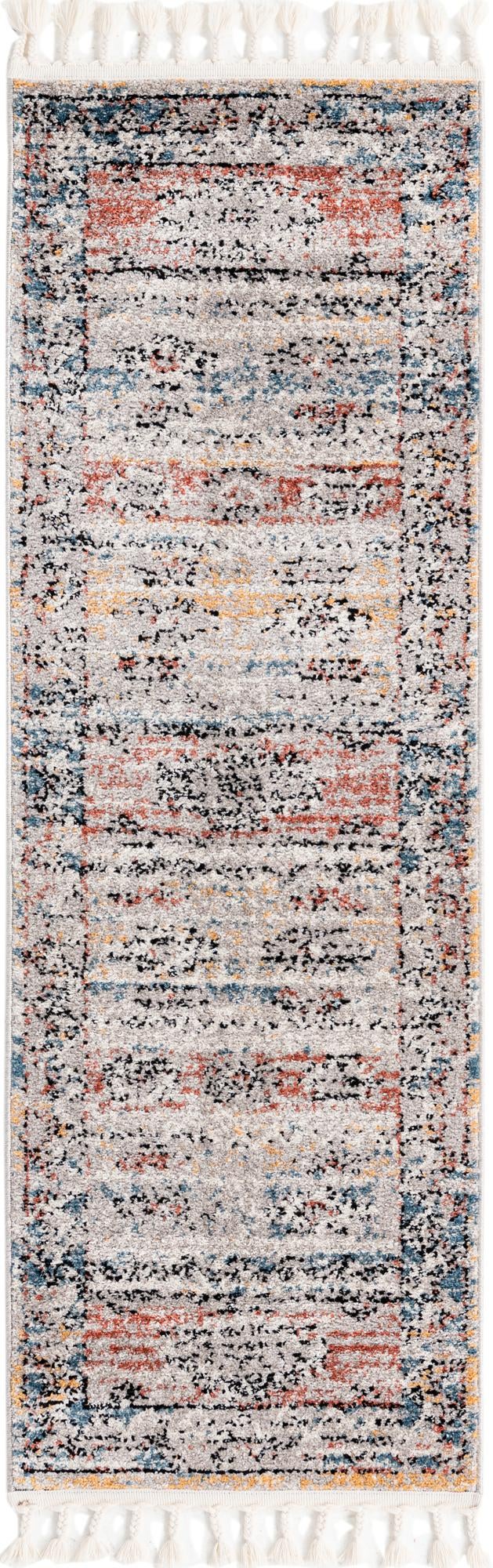Multicolor 2' x 6' Aramis Runner Area Rug Polypropylene With Cotton Backing Easy Clean Living Room Bedroom Dining Office Carpet for Sale at Rug Engine
