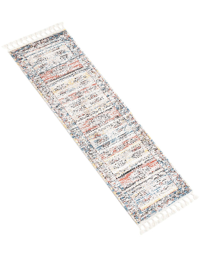 Multicolor 2' x 8' Aramis Runner Area Rug Polypropylene With Cotton Backing Easy Clean Living Room Bedroom Dining Office Carpet for Sale at Rug Engine