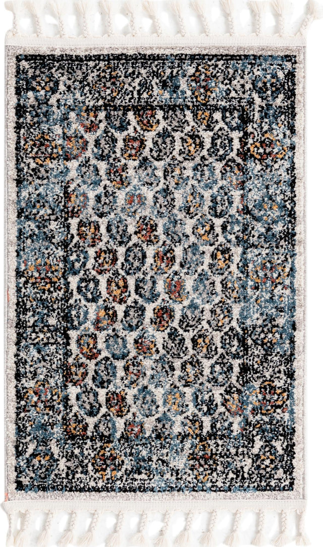 Multicolor 2' x 3' 1 Aramis Rectangle Area Rug Polypropylene With Cotton Backing Easy Clean Living Room Bedroom Dining Office Carpet for Sale at Rug Engine
