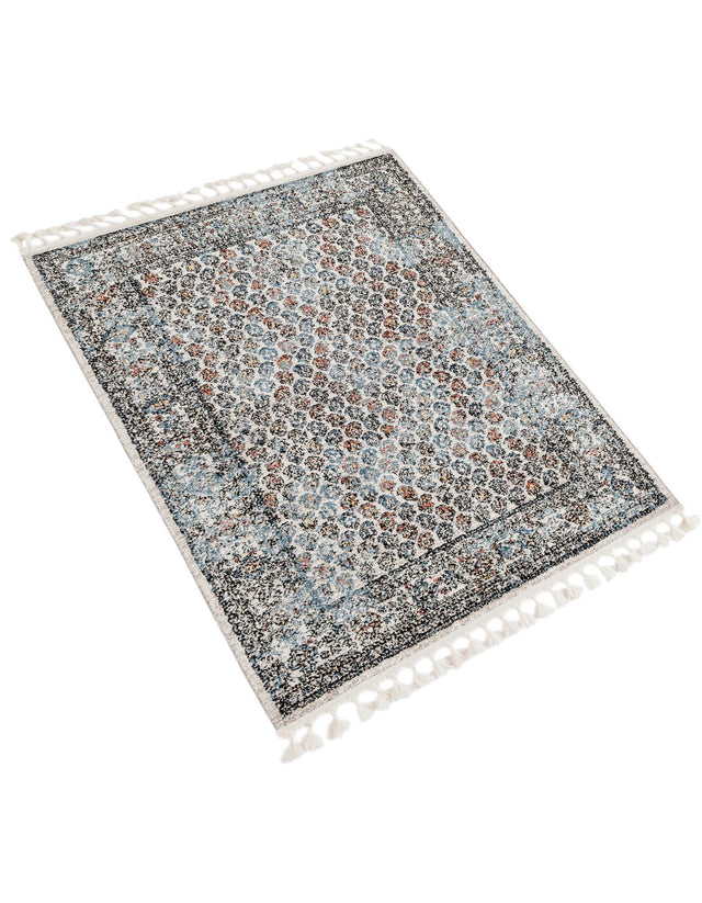 Multicolor 4' x 6' Aramis Rectangle Area Rug Polypropylene With Cotton Backing Easy Clean Living Room Bedroom Dining Office Carpet for Sale at Rug Engine