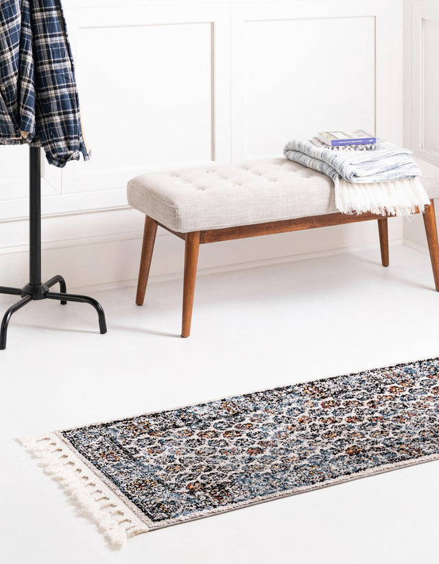 Multicolor 2' x 8' Aramis Runner Area Rug Polypropylene With Cotton Backing Easy Clean Living Room Bedroom Dining Office Carpet for Sale at Rug Engine