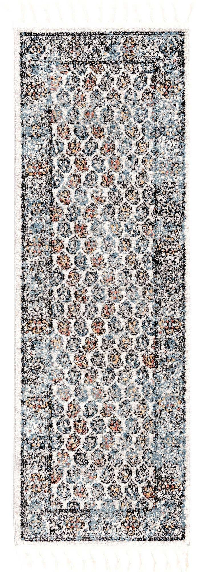 Multicolor 2' x 6' Aramis Runner Area Rug Polypropylene With Cotton Backing Easy Clean Living Room Bedroom Dining Office Carpet for Sale at Rug Engine