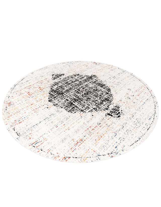 Ivory 10' x 10' Aramis Round Area Rug Polypropylene With Cotton Backing Easy Clean Living Room Bedroom Dining Office Carpet for Sale at Rug Engine