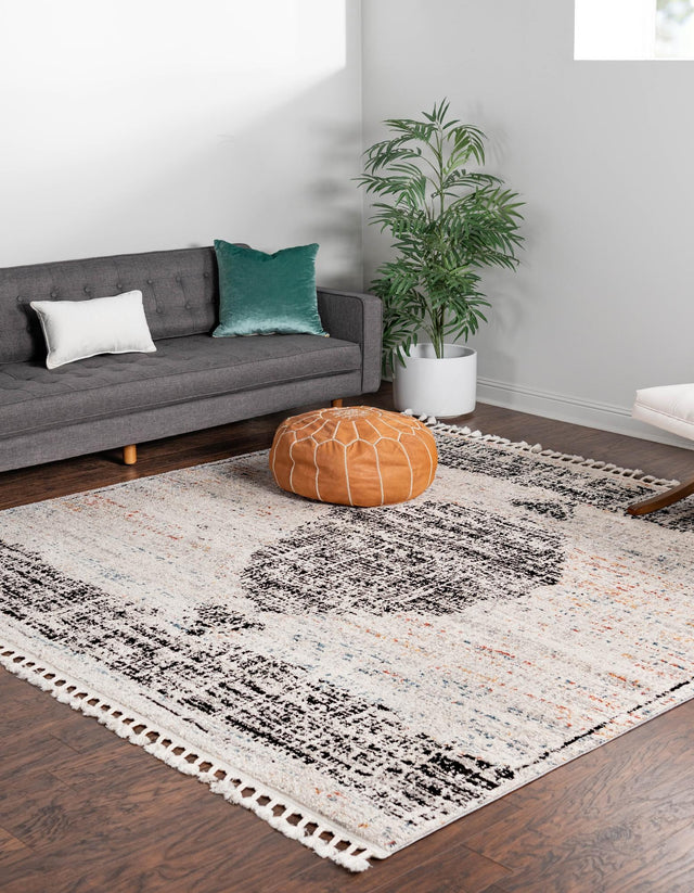 Ivory 10' x 10' Aramis Square Area Rug Polypropylene With Cotton Backing Easy Clean Living Room Bedroom Dining Office Carpet for Sale at Rug Engine